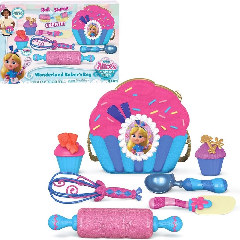🆕 Disney Junior Alice’s Wonderland Bakery Bag Set